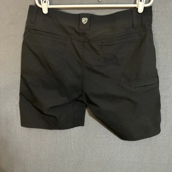 Kuhl Silencr Kargo Shorts Mens 35 Black Hiking Outdoors Stretch Travel Logo - Picture 6 of 10